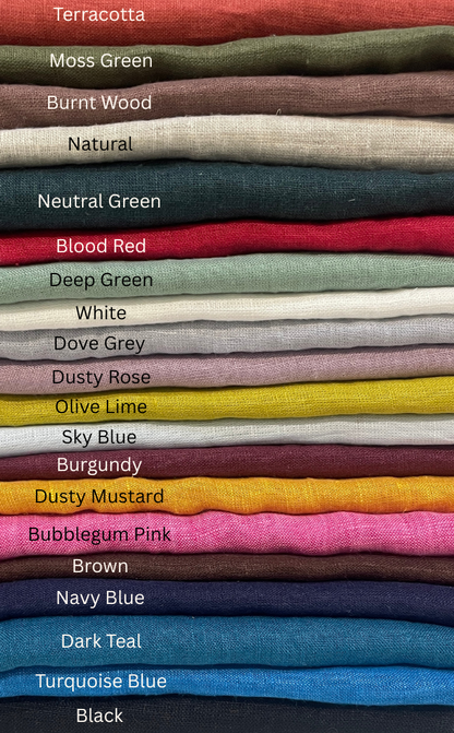 Natural Round Neck Relaxed Fit Top with 3/4th Sleeves